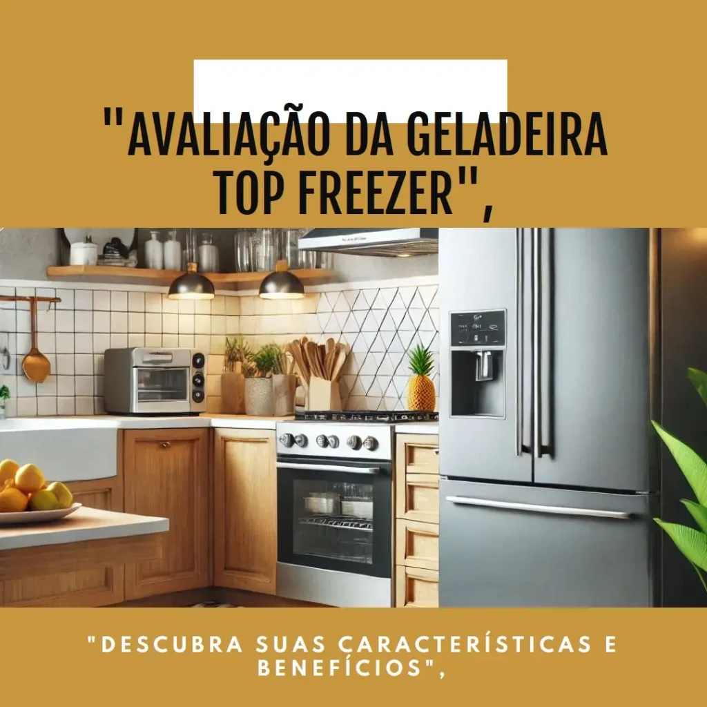 Geladeira Top Freezer 474L: Espaço e Praticidade em Uma Só Escolha