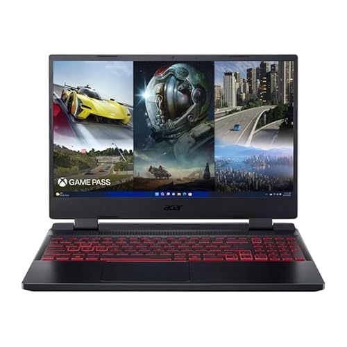 Acer Laptop para jogos Nitro 5, FHD de 39.6 cm (1920 x 1080), Intel Core i5 12450H de 12ª geração, Octa-Cores, NVIDIA GeForce RTX3050 Ti, DDR4 de 16 GB, SSD PCIe de 512 GB, preto, Windows 11, TWE