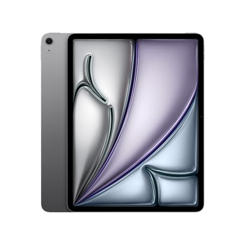 Apple iPad Air de 13 polegadas (M2): Tela Liquid Retina, 128 GB, câmera frontal horizontal de 12 MP/câmera traseira de 12 MP, Wi-Fi 6E, Touch ID, bateria para o dia todo — Cinza-espacial