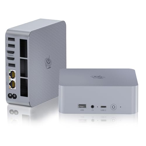 Beelink Mini PC SER5, AMD Ryzen 5 5560U (6C/12T, até 4,0 GHz), 16G DDR4 RAM/500GB M.2 2280 NVMe SSD Mini computador, suporta tela tripla (HDMI+DP+Tipo-C)/4K@60Hz/WiFi 6/BT5.2