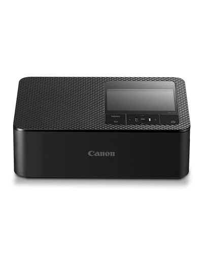 Canon SELPHY CP1500 Impressora fotográfica compacta – impressão sem fio, impressões de longa duração, conectividade USB-C e cartão SD – ideal para álbuns de recortes e álbuns de fotos, preto GB