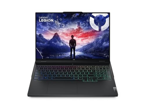 Lenovo Laptop para jogos Legion Pro 7i Gen 9 40.6 cm (modelo 2024) Intel Core i9-14900HX 24C, NVIDIA GeForce RTX 4090 16GB, 32GB RAM, 2TB (1TB+1TB) NVMe SSD, IPS QHD+ 500 nits 240Hz, Windows 11 Home