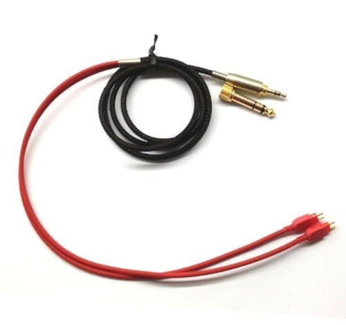 NewFantasia 1,2 metros/1,5 metros/1,8 metros/3 metros Novo cabo de substituição de atualização de áudio para fone de ouvido Sennheiser HD650 HD600 HD580, the same as our picture show, 1.2m