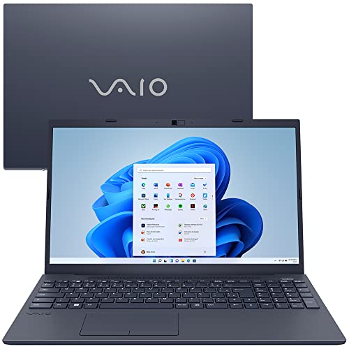 Notebook VAIO FE15, 15.6'' FHD, 12th, Intel Core i5, 16 GB 512GB SSD, Windows 11, Cinza - com Alexa Integrada - B2621H