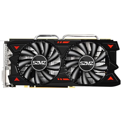 Placa de Vídeo rx 580 8gb DDR5,Placa Gráfica de Vídeo Com Ventilador Duplo de 256 Bits para AMD Radeon RX 580 Series para Mineração e Jogos