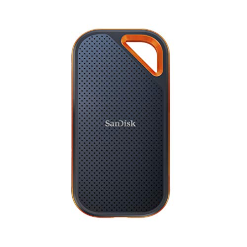 SanDisk SSD portátil Extreme Pro de 4 TB - até 2000 MB/s - USB-C, USB 3.2 Geração 2x2 - Unidade de estado sólido externa - SDSSDE81-4T00-G25