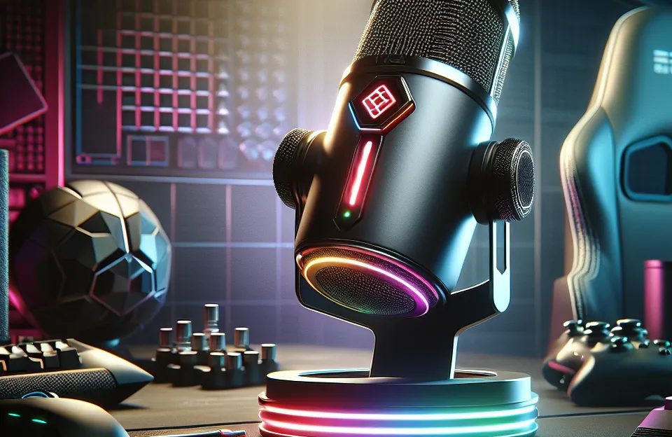 Microfone Gamer HyperX QuadCast S com LED RGB e Antivibração