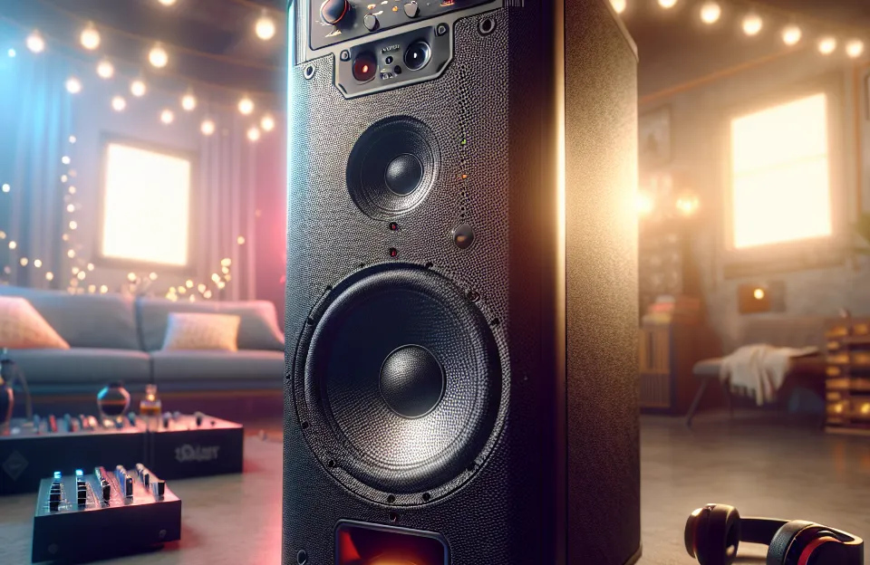 Caixa de Som Torre Storm 8Pol. 1000w RMS Bluetooth/Fm/P10 Pulse SP509: Som Potente e Efeitos de Luz