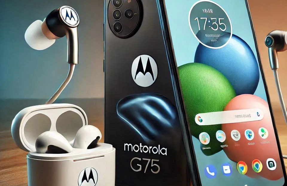 Smartphone Motorola Moto g75 5G + Moto Buds: Desempenho e Resistência incomparáveis