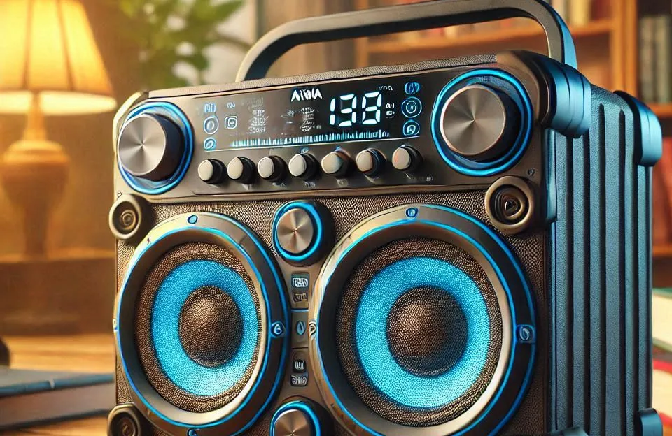 Caixa de Som Boombox Plus AIWA BBS-01-LBL: Potência e Tecnologia em um Só Produto