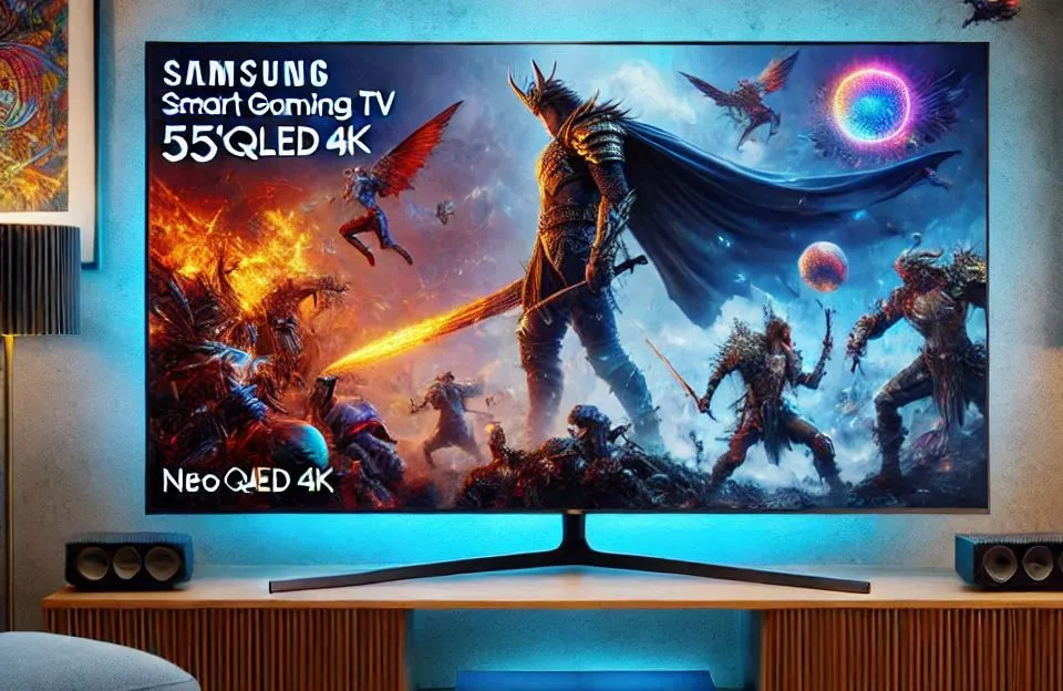 Samsung Smart Gaming TV 55" Neo QLED 4K: Potência e Imersão