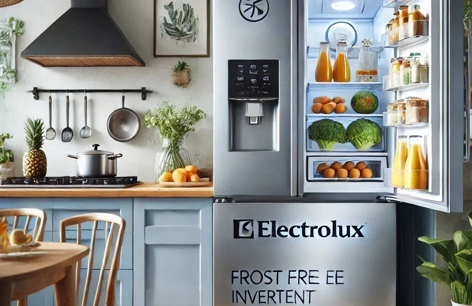 Geladeira Electrolux Frost Free Inverter 480L Efficient AutoSense 3 Portas Inox Look