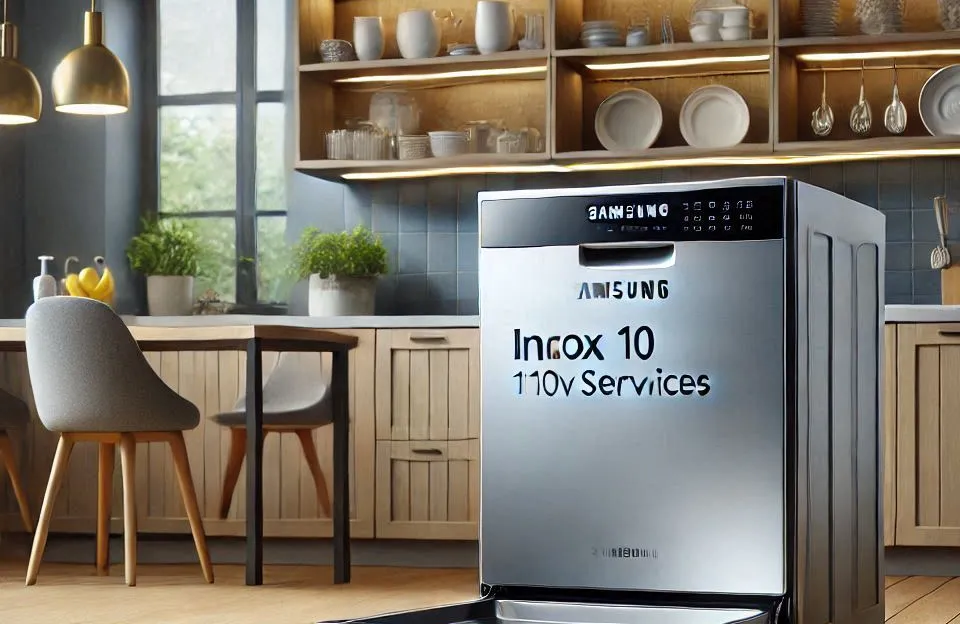 Lava-Louças Samsung Inox 10 Serviços 110V: Design e Eficiência