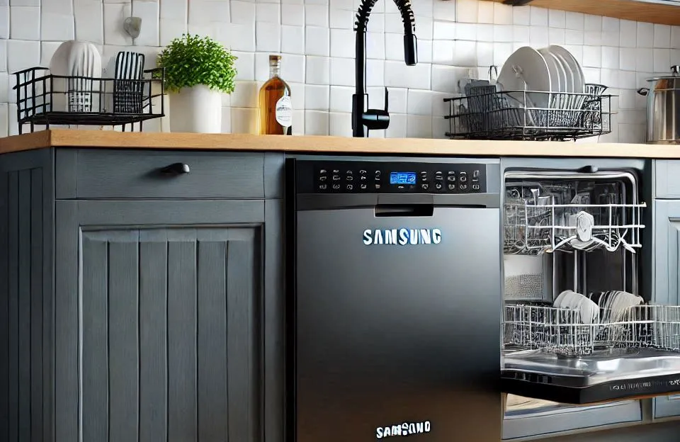 Samsung Lava-louças com 14 serviços Black Inox (220V)