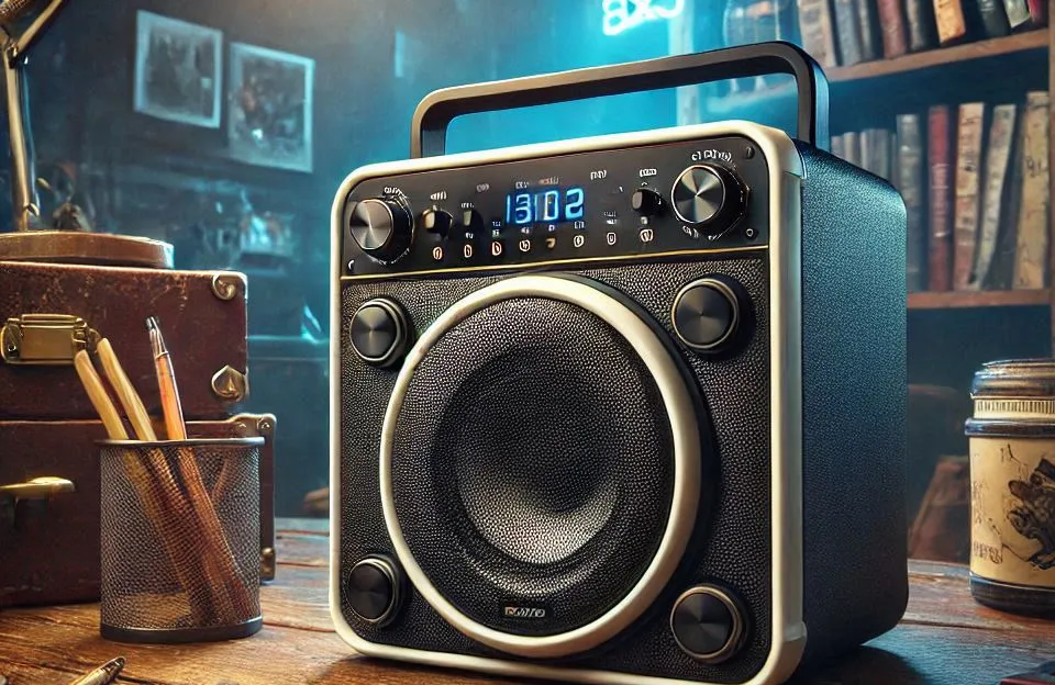 Caixa de Som Boombox AIWA BBS-02A 50W Bluetooth IPX5