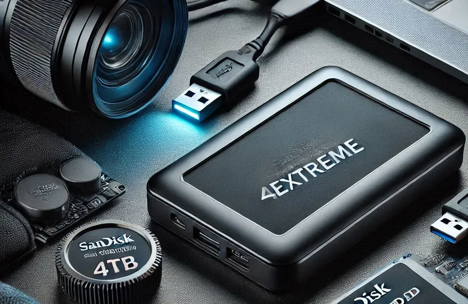 SanDisk SSD Portátil 4TB Extreme - Até 1050MB/s - USB-C