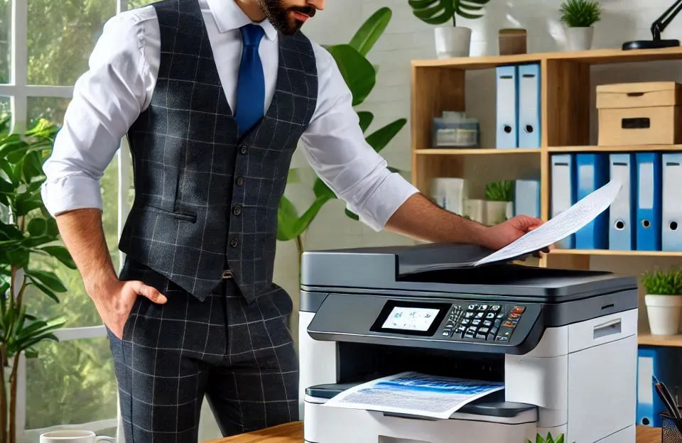 Multifuncional Brother Laser DCP1617NW: Compacta e Eficiente para Escritórios
