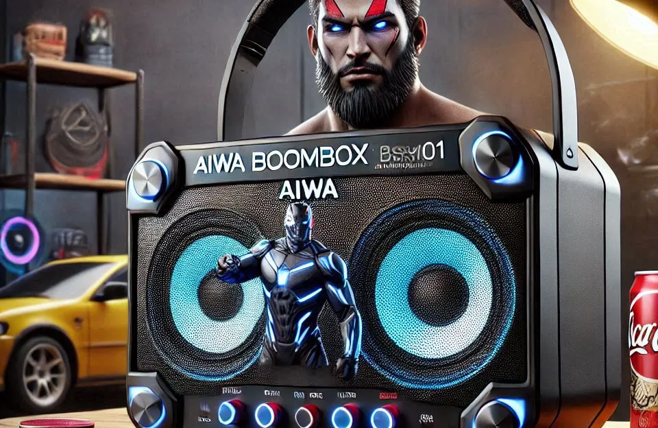 AIWA Caixa de Som Boombox BBS01: Potência e Resistência em Um Só Produto