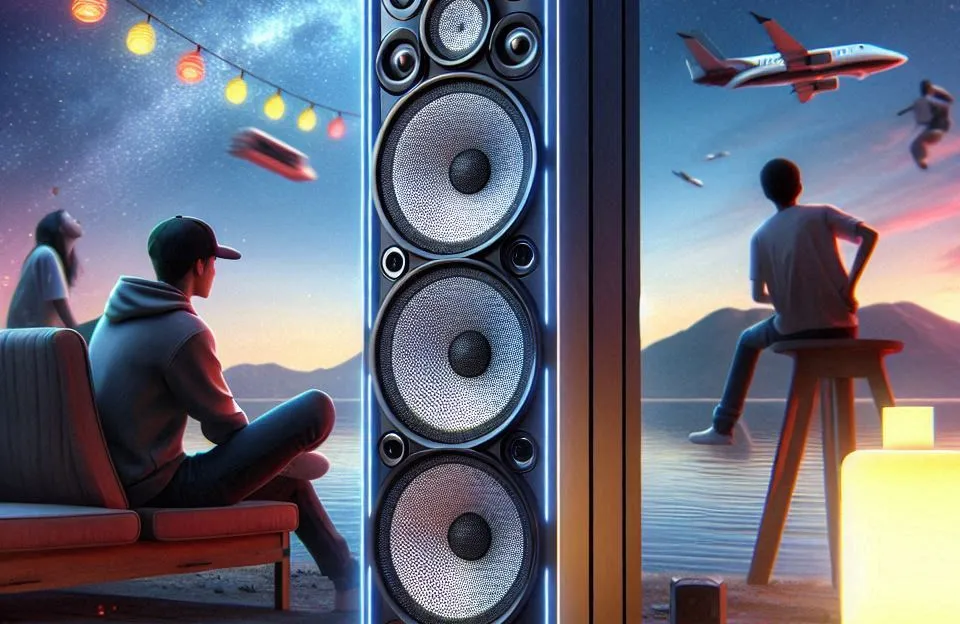 Torre de Som AIWA T2W-02 2300W Bluetooth e RGB