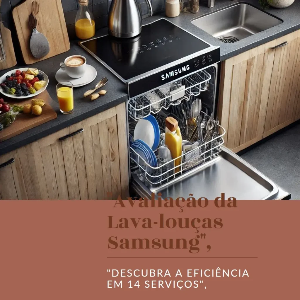 Samsung Lava-louças com 14 serviços Black Inox (220V)