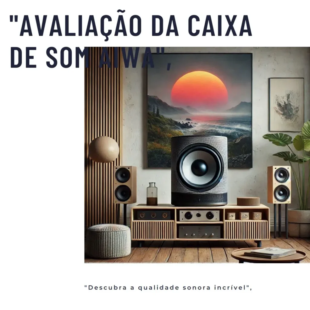 Caixa de Som Party Box Aiwa Bluetooth com Luzes Multicores
