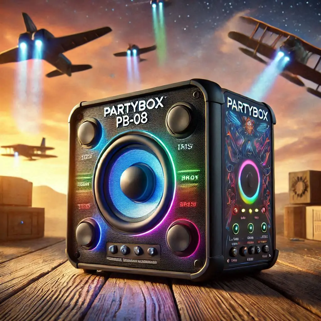 Caixa de Som PartyBox AIWA PB-08 Bluetooth 160W RMS com RGB
