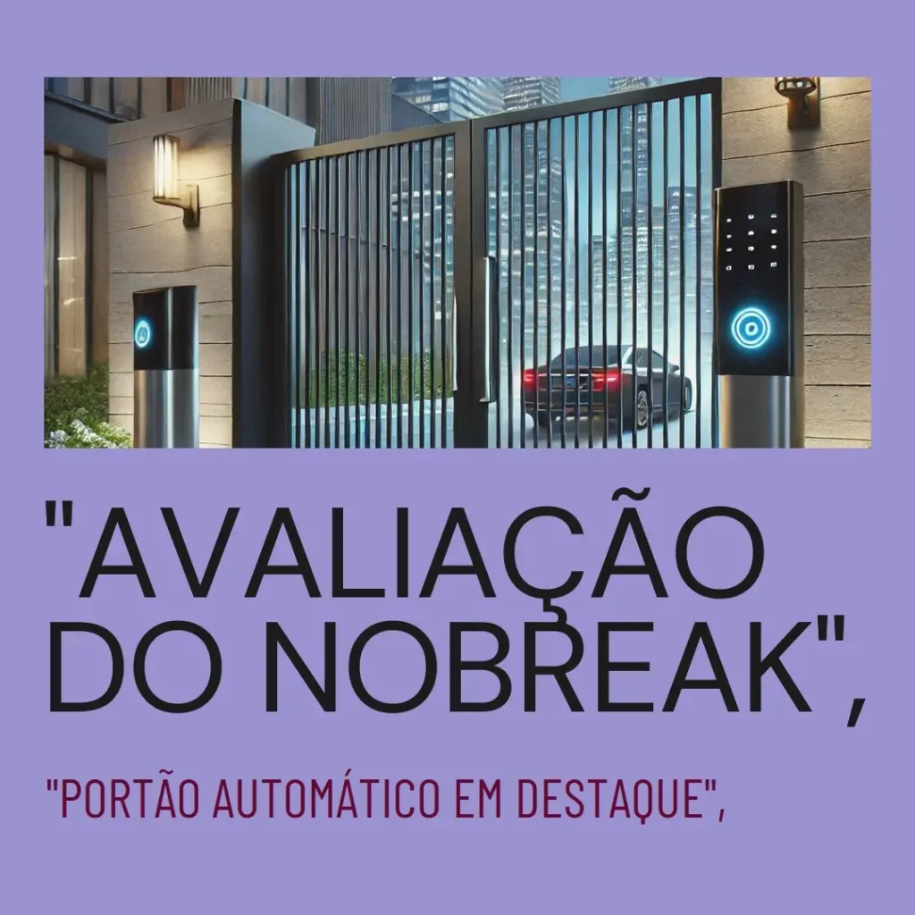 Nobreak para Portão Automático UPS Gate 1600 2BA Universal Bivolt