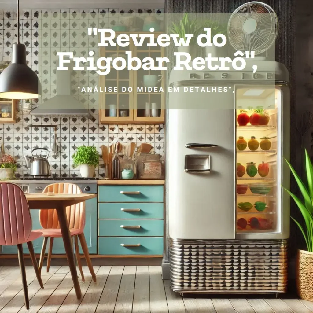 Frigobar Retrô 95L Midea: Elegância e Praticidade Compacta