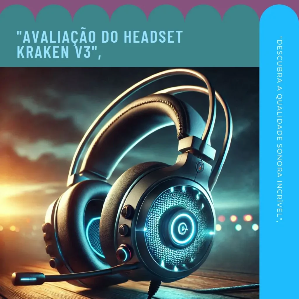 Headset Kraken V3 Hypersense Razer: Experiência de Som Imersiva