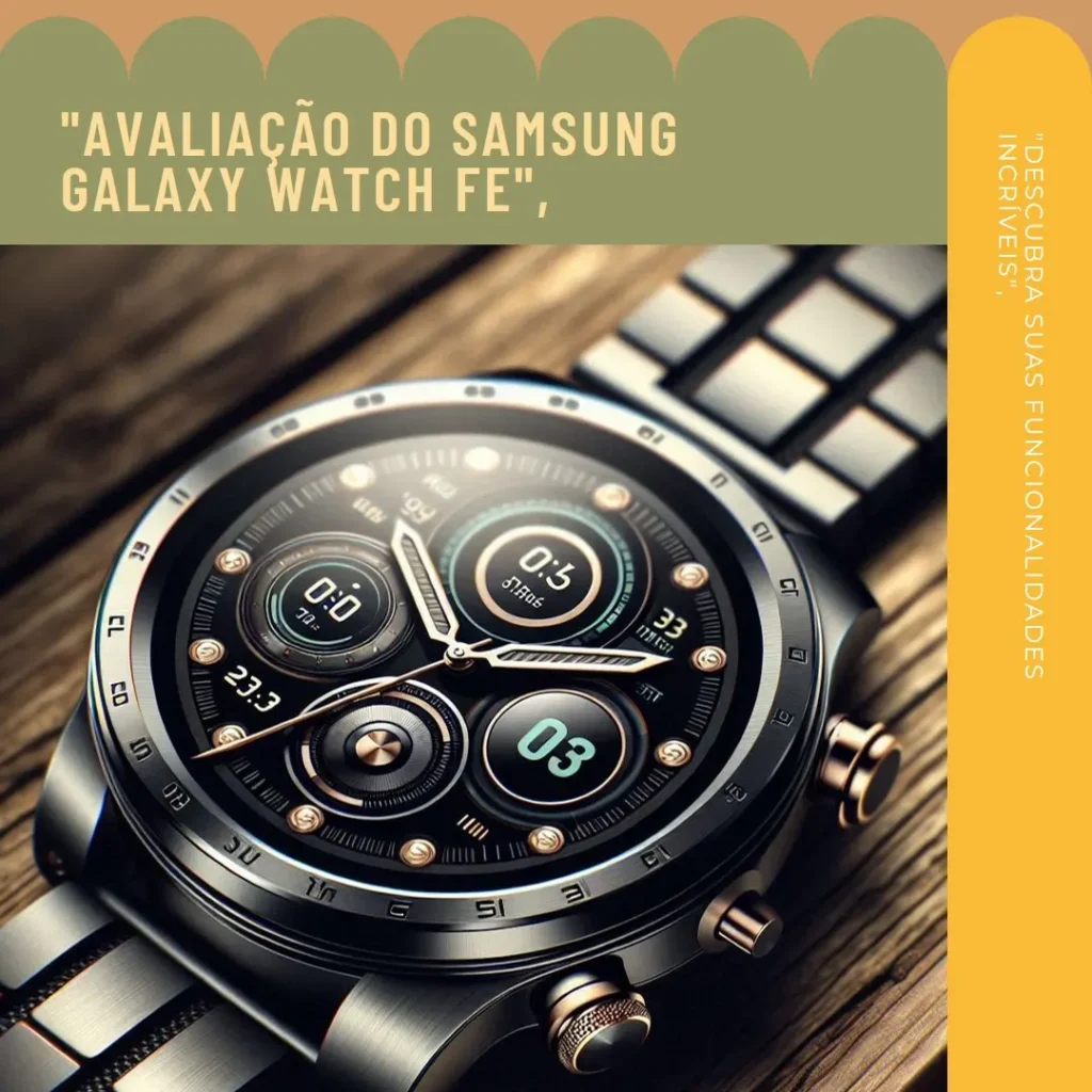 Samsung Galaxy Watch FE 40mm Bluetooth com Tela Super AMOLED