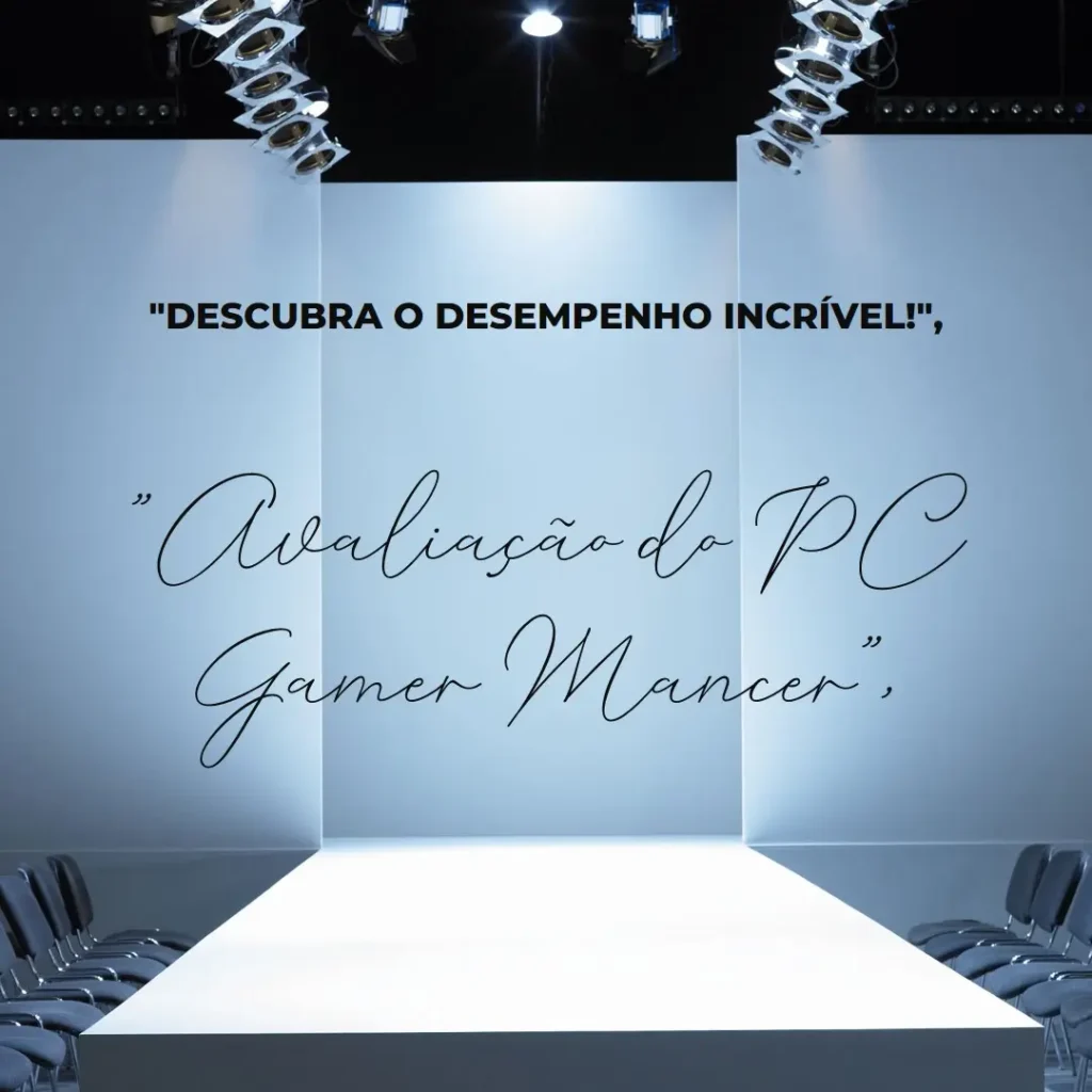 PC Gamer Mancer Intel i5, RTX 3050, 16GB, SSD 480GB