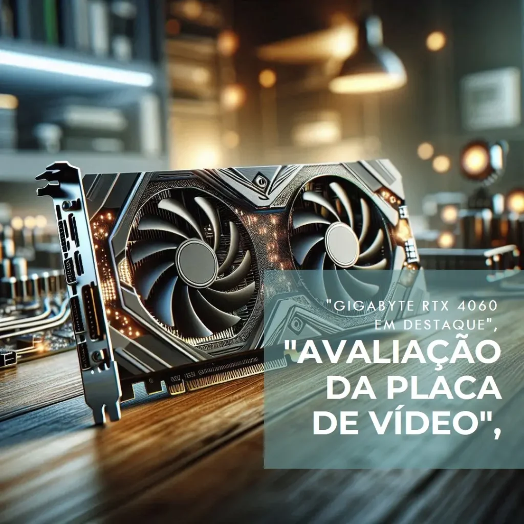 Placa de Vídeo Gigabyte NVIDIA GeForce RTX 4060 WINDFORCE OC, 8GB, GDDR6, DLSS, Ray Tracing
