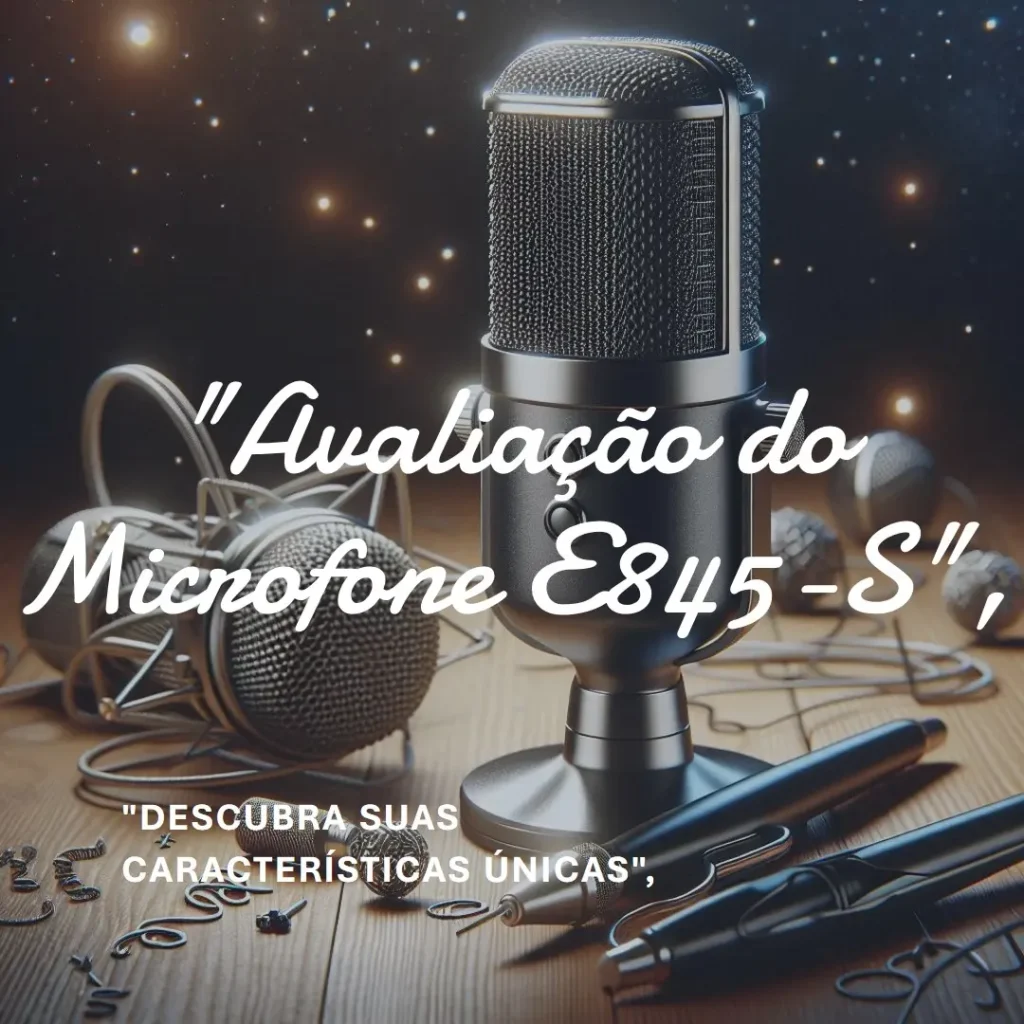 Microfone Dinâmico Super Cardióide E845-S Sennheiser