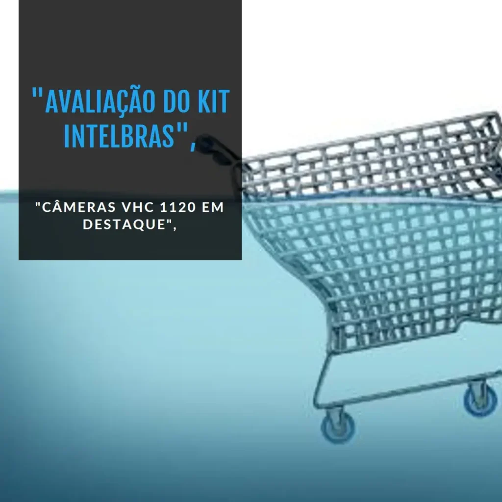 Kit de Câmeras de Segurança Intelbras VHC 1120 HD 1MP com DVR de 4 Canais