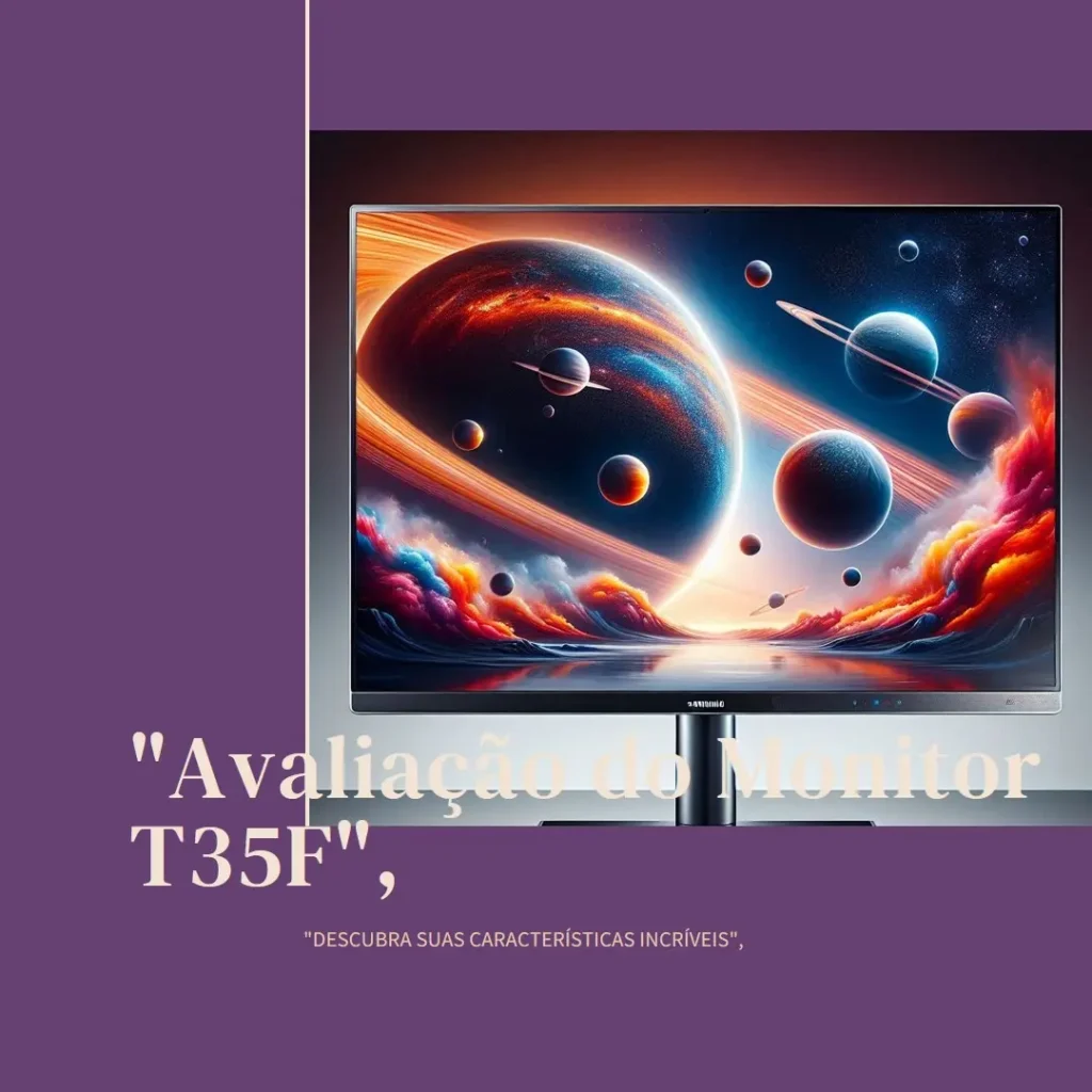 Monitor LED Samsung T35F 27" com Design Sem Bordas e Painel IPS