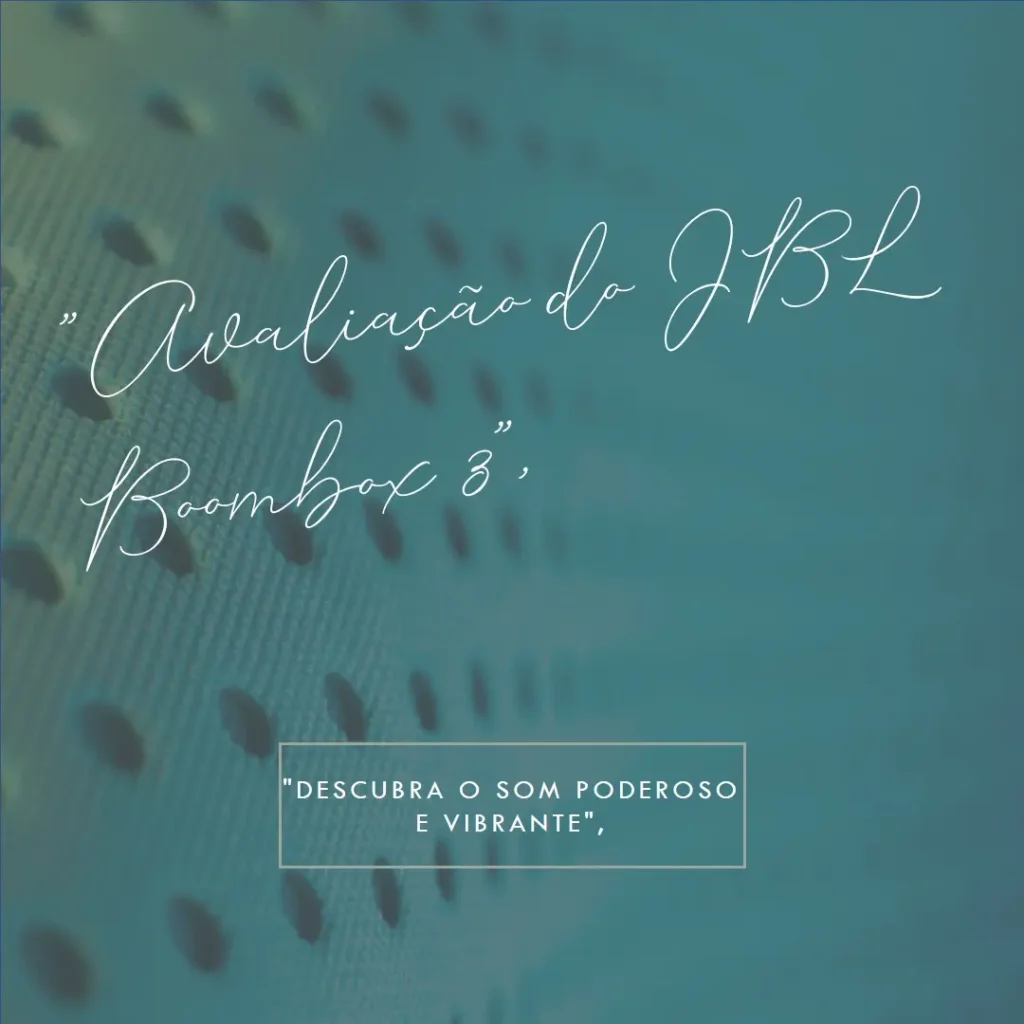 JBL Boombox 3 Bluetooth: Potência e Qualidade Inigualáveis