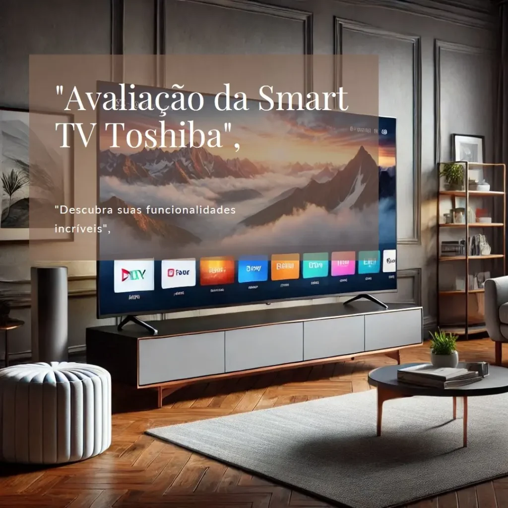 Smart TV DLED 32" HD Toshiba VIDAA: Tecnologia e Elegância