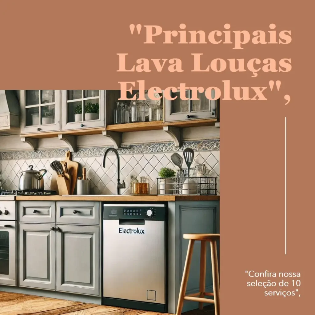 Principais Cinco lava louças 10 serviços Electrolux