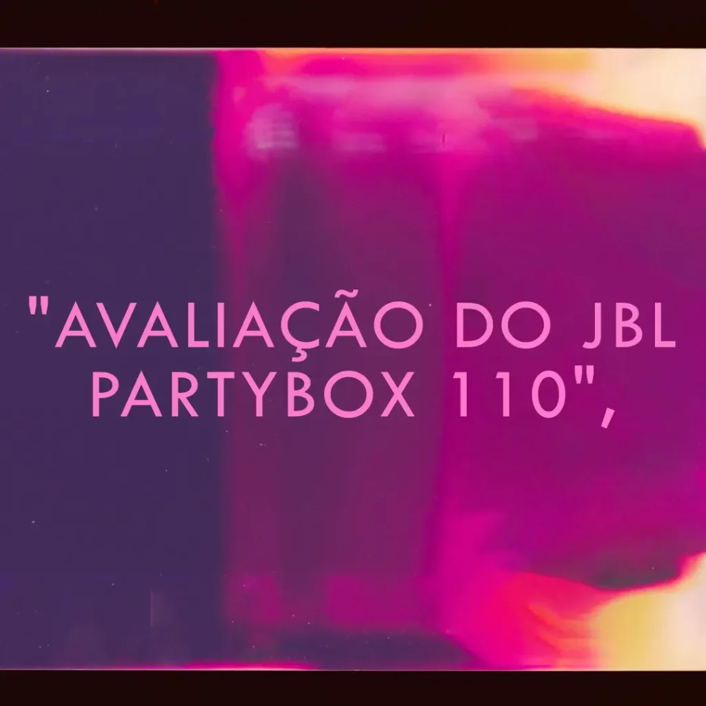 JBL PartyBox 110: Som Potente com Show de Luzes Incrível