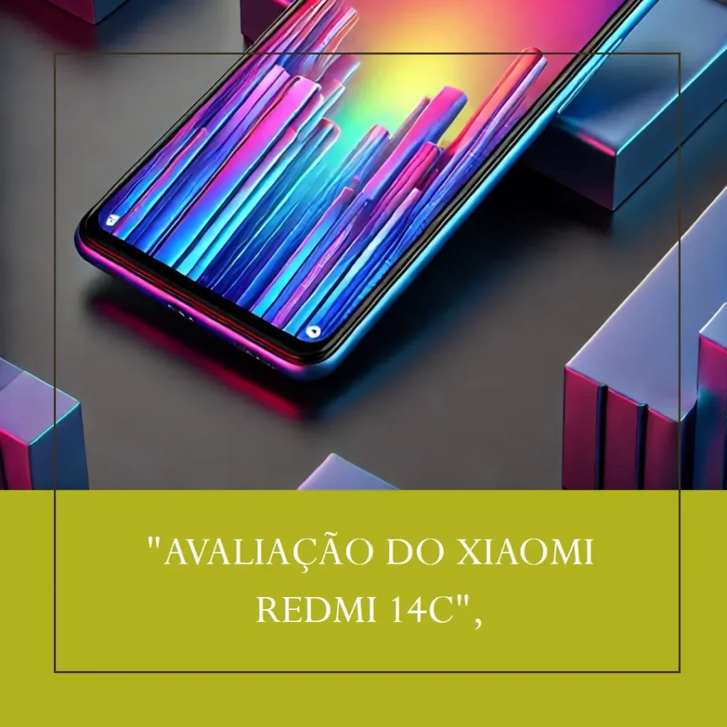 Smartphone Xiaomi Redmi 14C com 4GB RAM e 256GB ROM