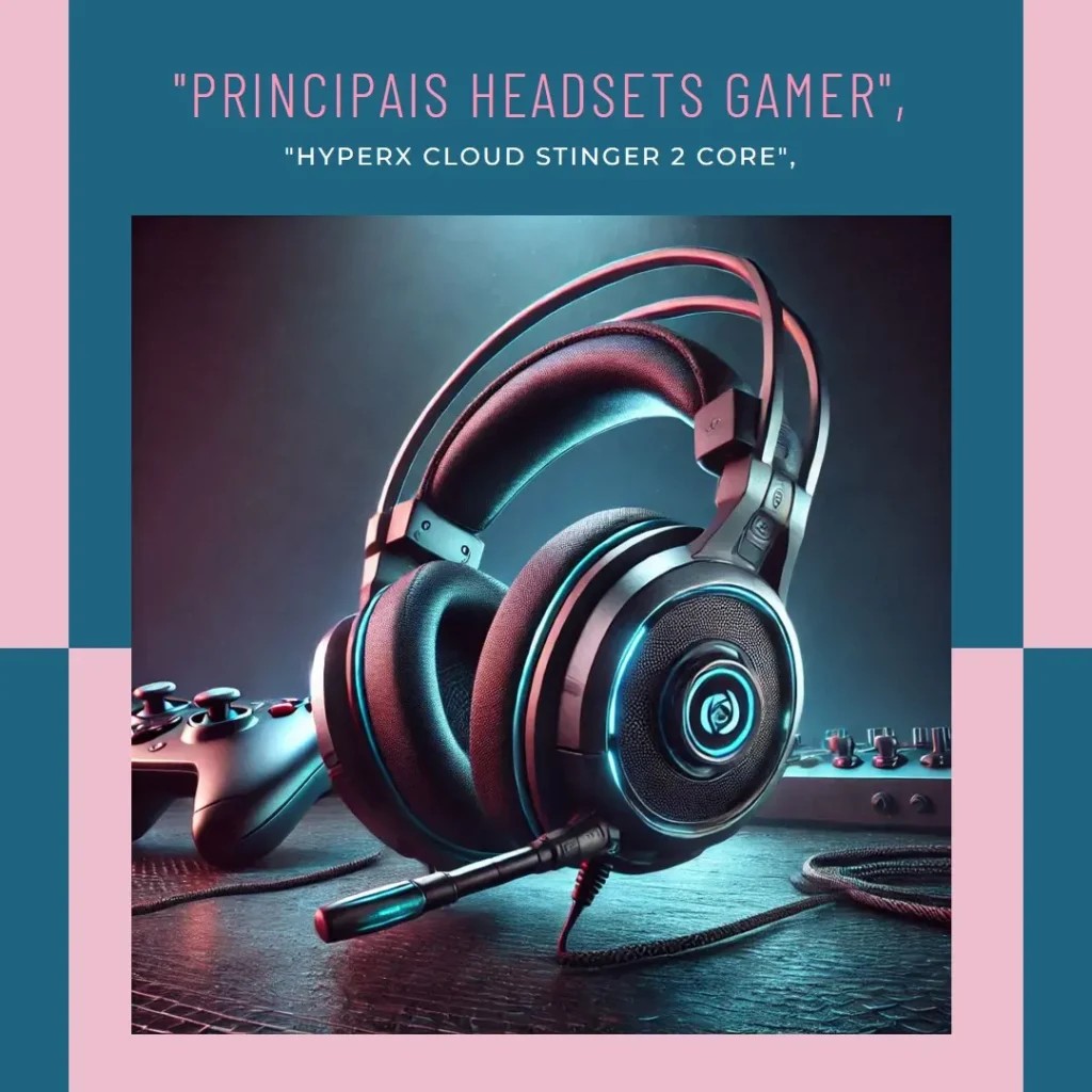 Principais 5 headset gamer Hyperx cloud stinger 2 core pc preto