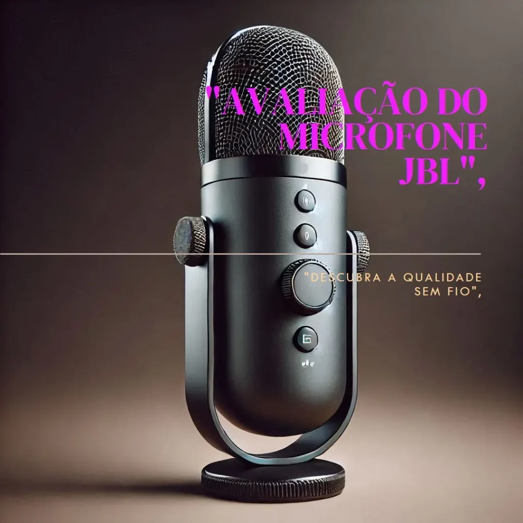 Microfone Sem Fio JBL PartyBox Wireless Mic: Qualidade e Versatilidade