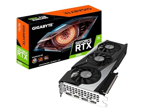 GIGABYTE Placa de vídeo GeForce RTX 3060 Gaming OC 12G (REV2.0), 3X ventiladores WINDFORCE 12GB 192-bit GDDR6, GV-N3060GAMING OC-12GD REV2.0