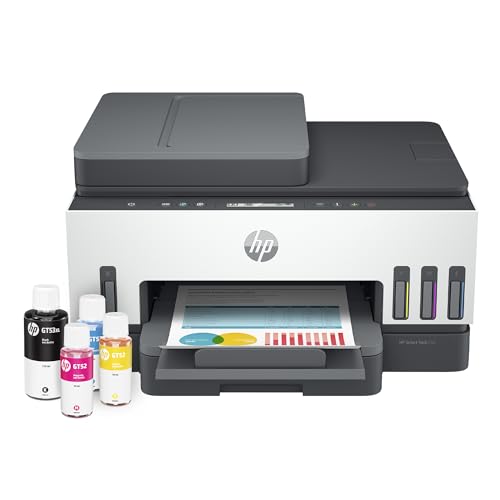 Impressora Multifuncional HP Smart Tank 754 Tanque de Tinta Colorida Wi-Fi Scanner Duplex, Bluetooth. Funções: Imprimir, Copiar, Digitalizar. Cor: Branco (2H0A6A#AK4)
