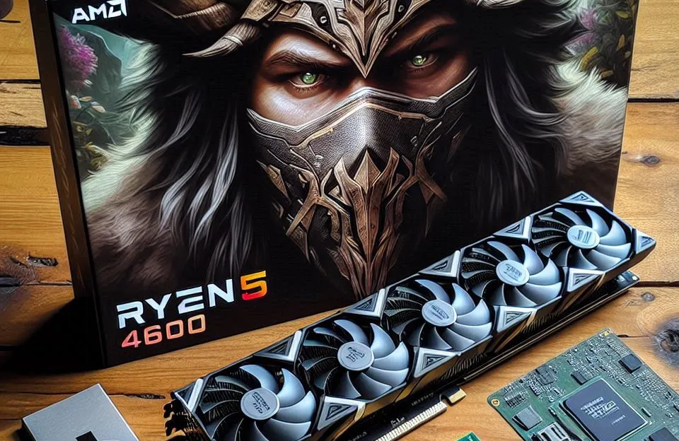 Kit Upgrade AMD RYZEN 5 4600G com Placa A520M e 8GB RAM
