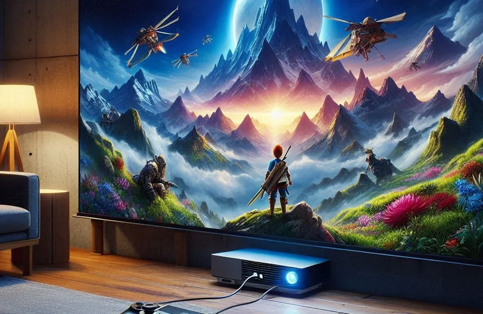 Projetor 4.000 Lumens Datashow Potente – Alta Qualidade