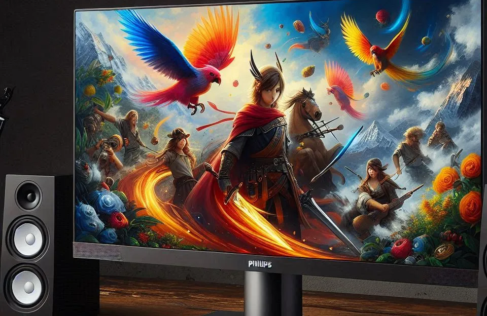 Monitor Philips 27" 4K IPS com Alto-Falantes Integrados