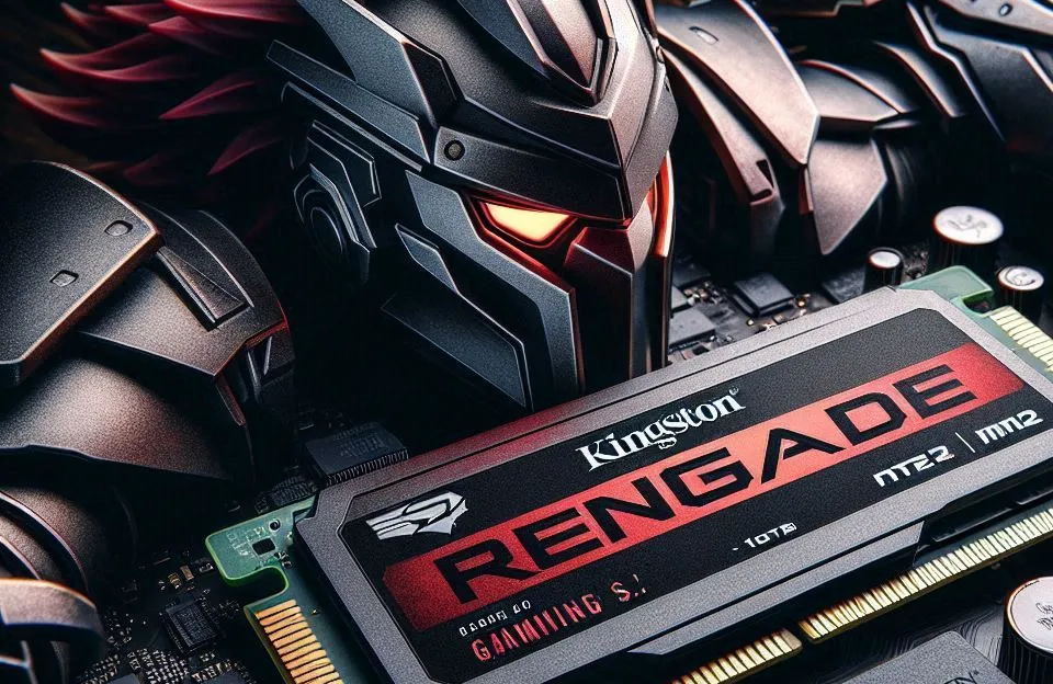 Kingston SSD Interno para Jogos Fury Renegade PCIe Gen 4.0 NVMe M.2 de 1 TB com Dissipador de Calor