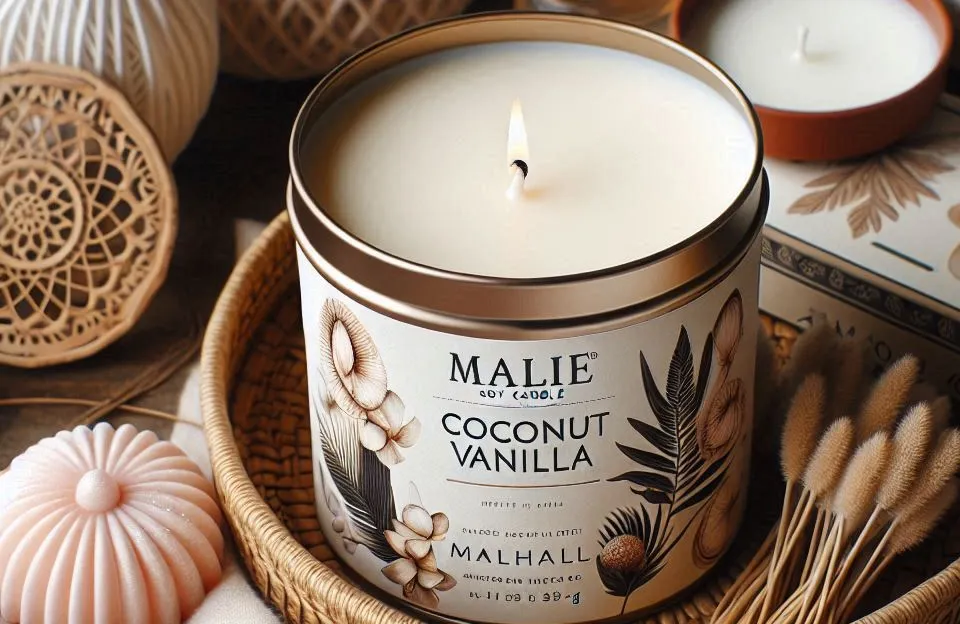 Vela Malie Soy Candle Coconut Vanilla 227g: Vale a Pena?