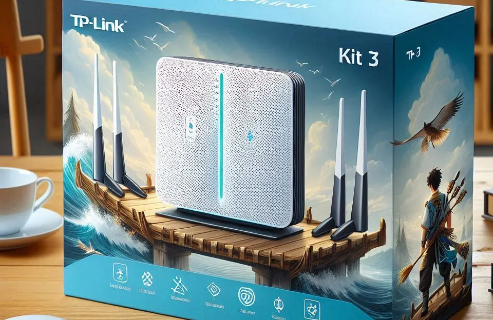 Kit 3 Roteadores Gigabit TP-Link Rede Mesh AC1200 Mbps Dual Band